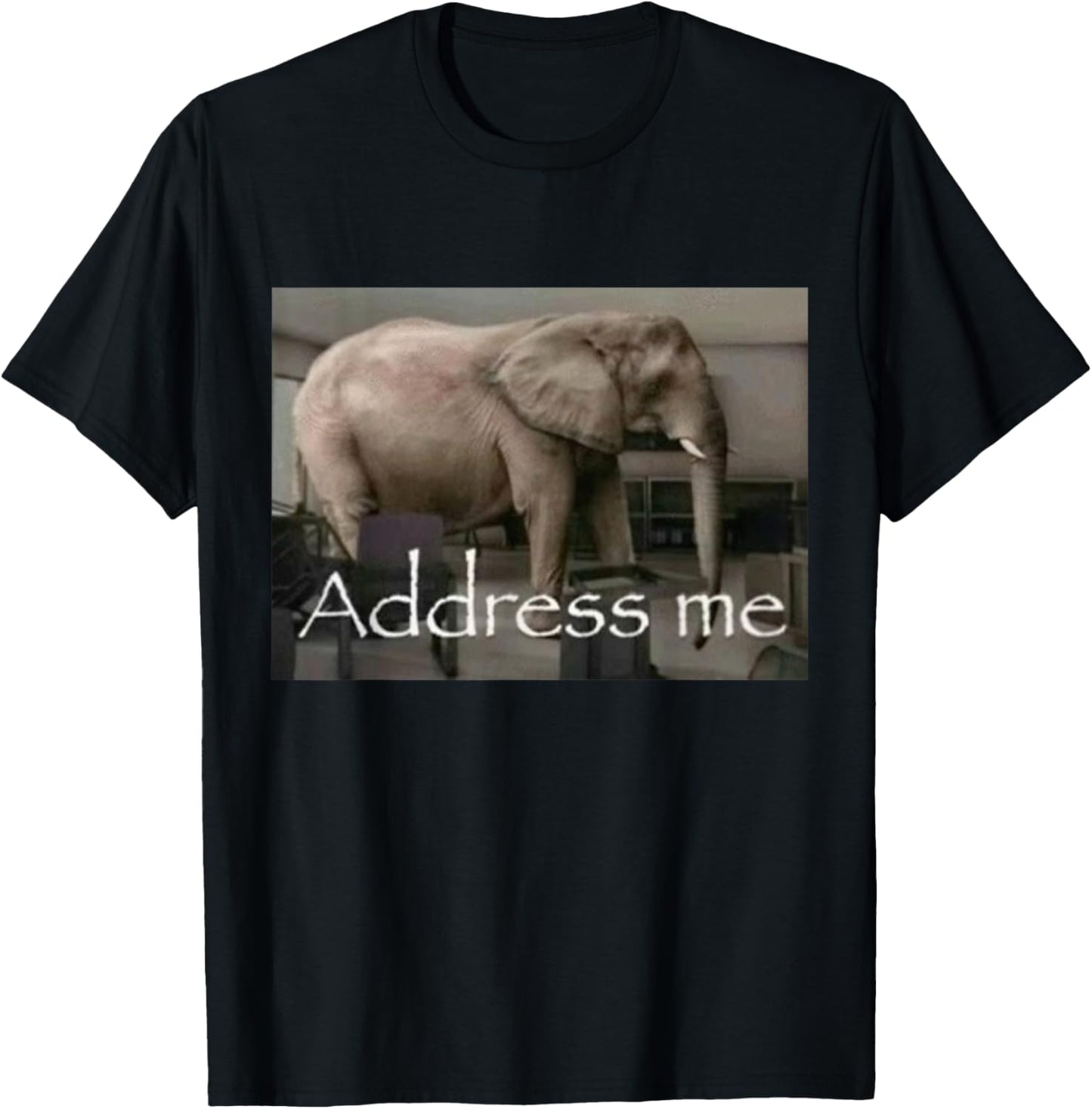 Address Me Elephant T-Shirt - T-Shirt | Black