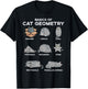 Basics of Cat Geometry Funny Kitten Kitty Math Men Women Kid T-Shirt - T-Shirt | Black