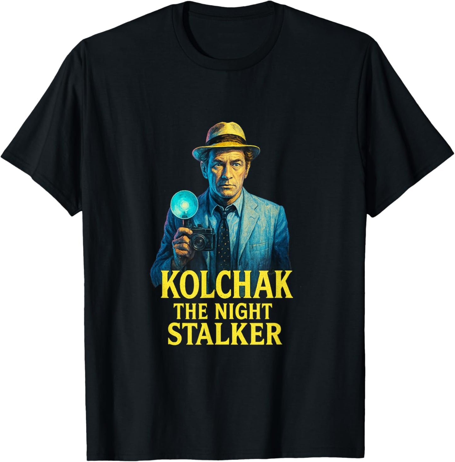 Kolchak The Night Stalker Cult Classic Horror & Mystery T-Shirt - T-Shirt | Black