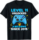11th Birthday for Boys 11 Years Birthday Kids Gifts T-Shirt - T-Shirt | Black