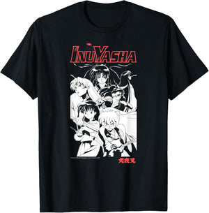 Kagome Koga Sesshomaru Timeless Anime Cast T-Shirt - T-Shirt | Black