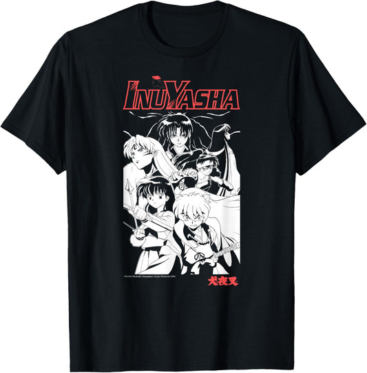 Kagome Koga Sesshomaru Timeless Anime Cast T-Shirt - T-Shirt | Black