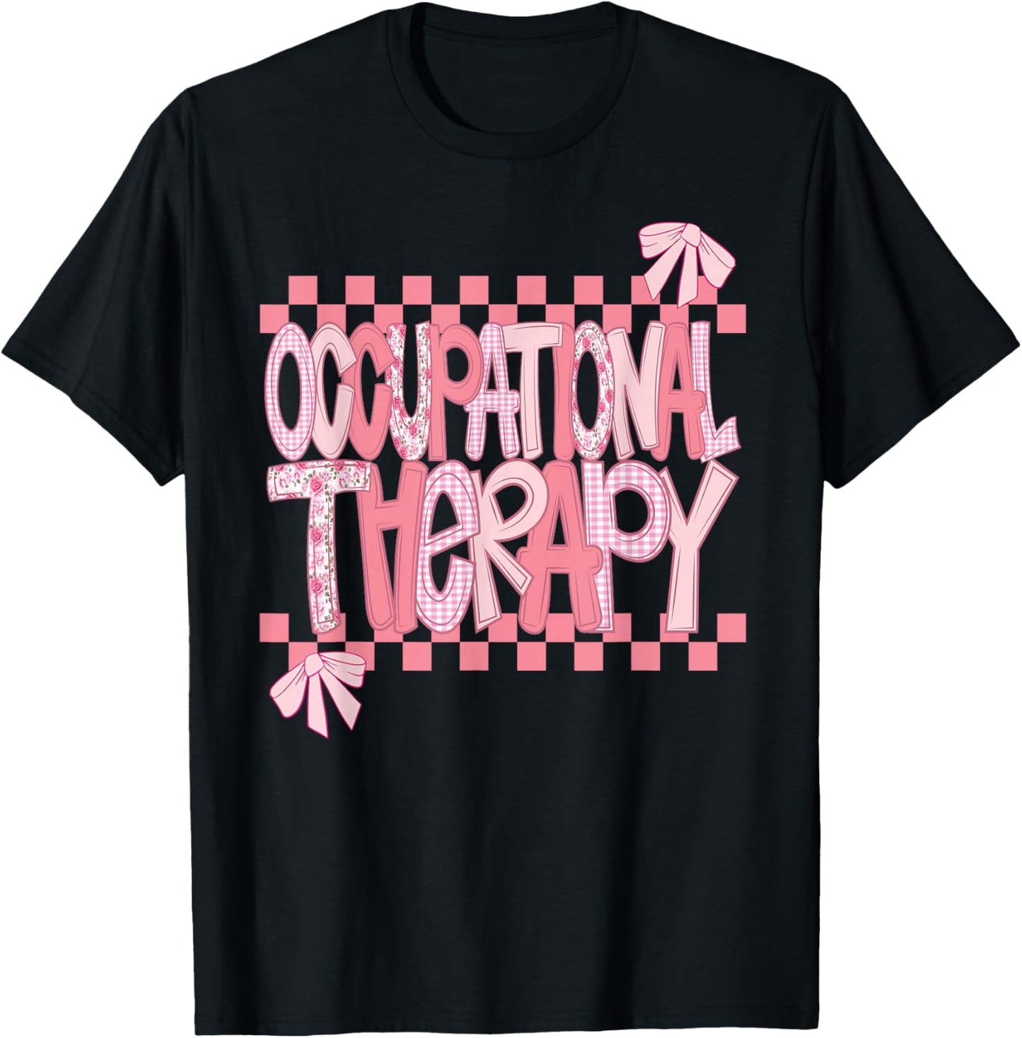 Occupational Therapy Valentine Design T-Shirt - T-Shirt | Black