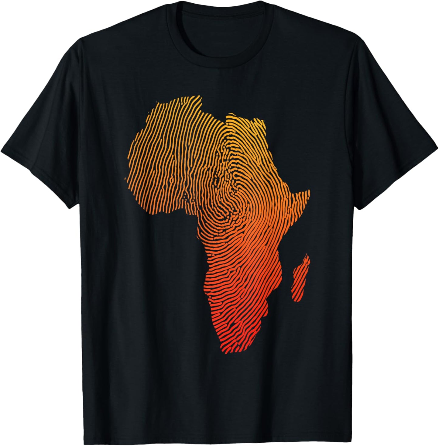Cool Africa Map Art Women Afrocentric African Print T-Shirt - T-Shirt | Black