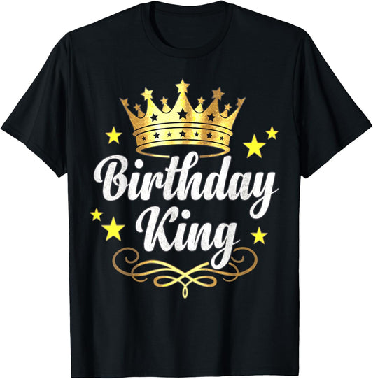 Birthday King Crown T-Shirt - T-Shirt | Black