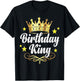 Birthday King Crown T-Shirt - T-Shirt | Black