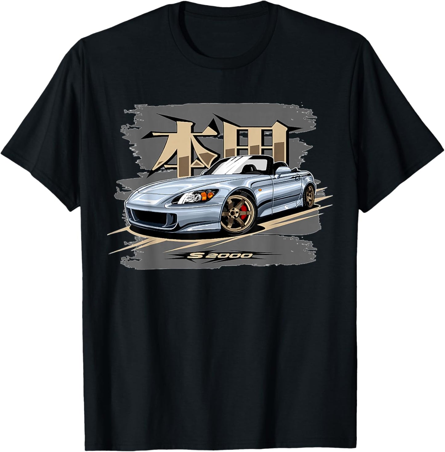 S2000 JDM Graphic Retro Tuner Car Drift Racing T-Shirt - T-Shirt | Black