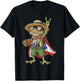 Coqui Frog Puerto Rico Flag Puerto Rican Football Boricua T-Shirt - T-Shirt | Black