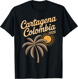 Cartagena Colombia 2026 Family Vacation Matching T-Shirt - T-Shirt | Black