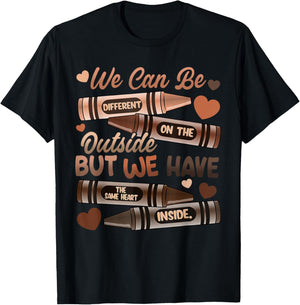 The Same Heart Inside Black History Month African American T-Shirt - T-Shirt | Black