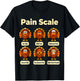 Fall CNA Funny Turkey Pain Scale ER Thanksgiving Nurse Humor T-Shirt - T-Shirt | Black