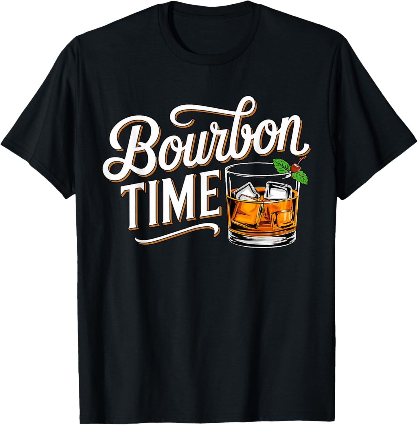 Bourbon Time Whiskey T-Shirt - T-Shirt | Black