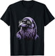 Cool Face Raven with Sunglasses Women and Men Maryland Pride T-Shirt - T-Shirt | Black