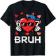 6 7 Bruh 6 7 Valentines Day Six Seven Meme Kids Boys Youth T-Shirt - T-Shirt | Black