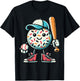 Donut Baseball Hat Ball Bat Cute Sport Toddler Boys Kids Men T-Shirt - T-Shirt | Black