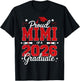 Proud Mimi of A 2026 Graduate Senior 2026 Family Matching T-Shirt - T-Shirt | Black