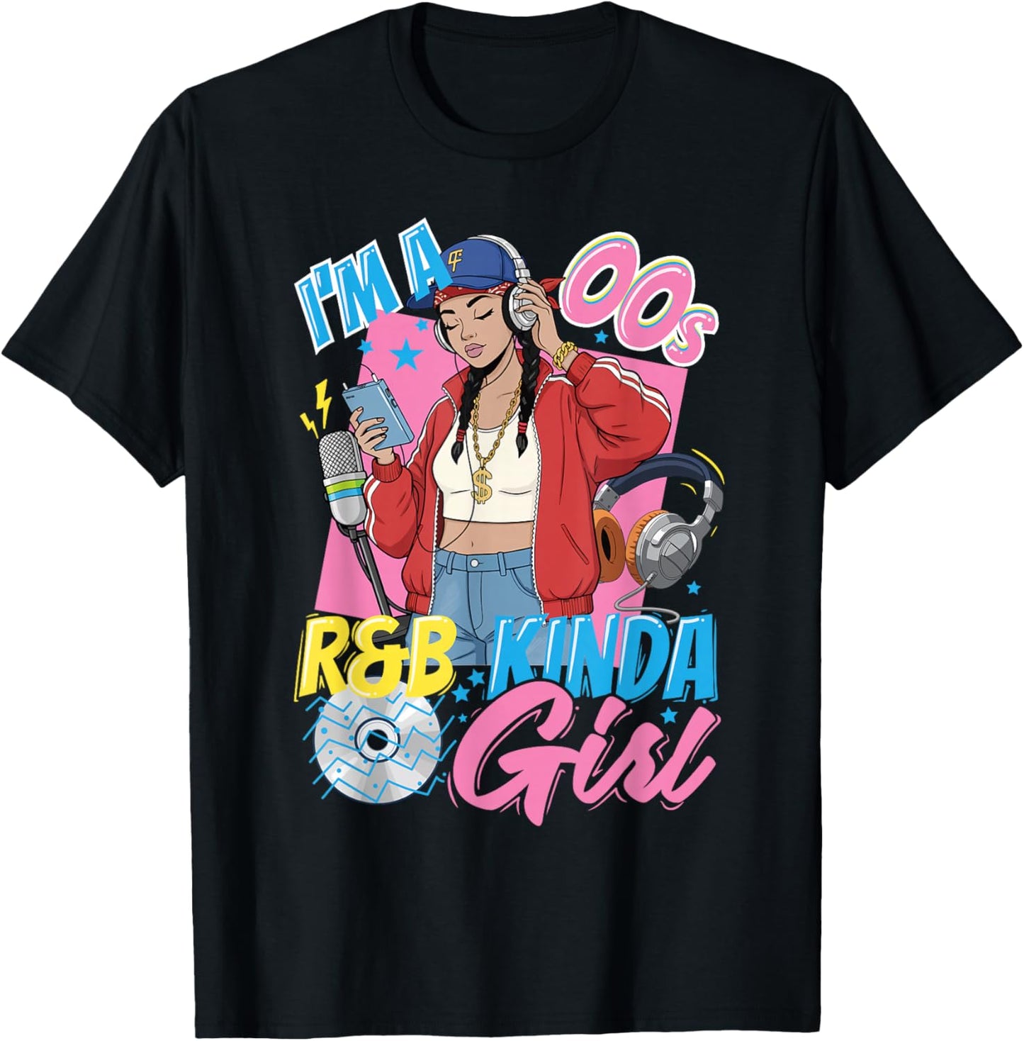 Back to The 2000s R&B Girl Vintage Retro 00s T-Shirt - T-Shirt | Black