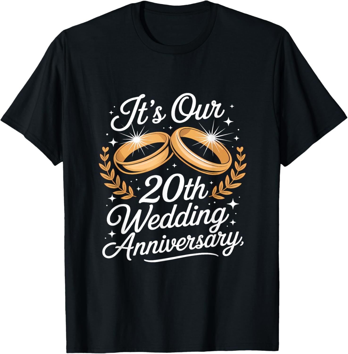 It´s Our 20th Wedding Anniversary for Couples T-Shirt - T-Shirt | Black