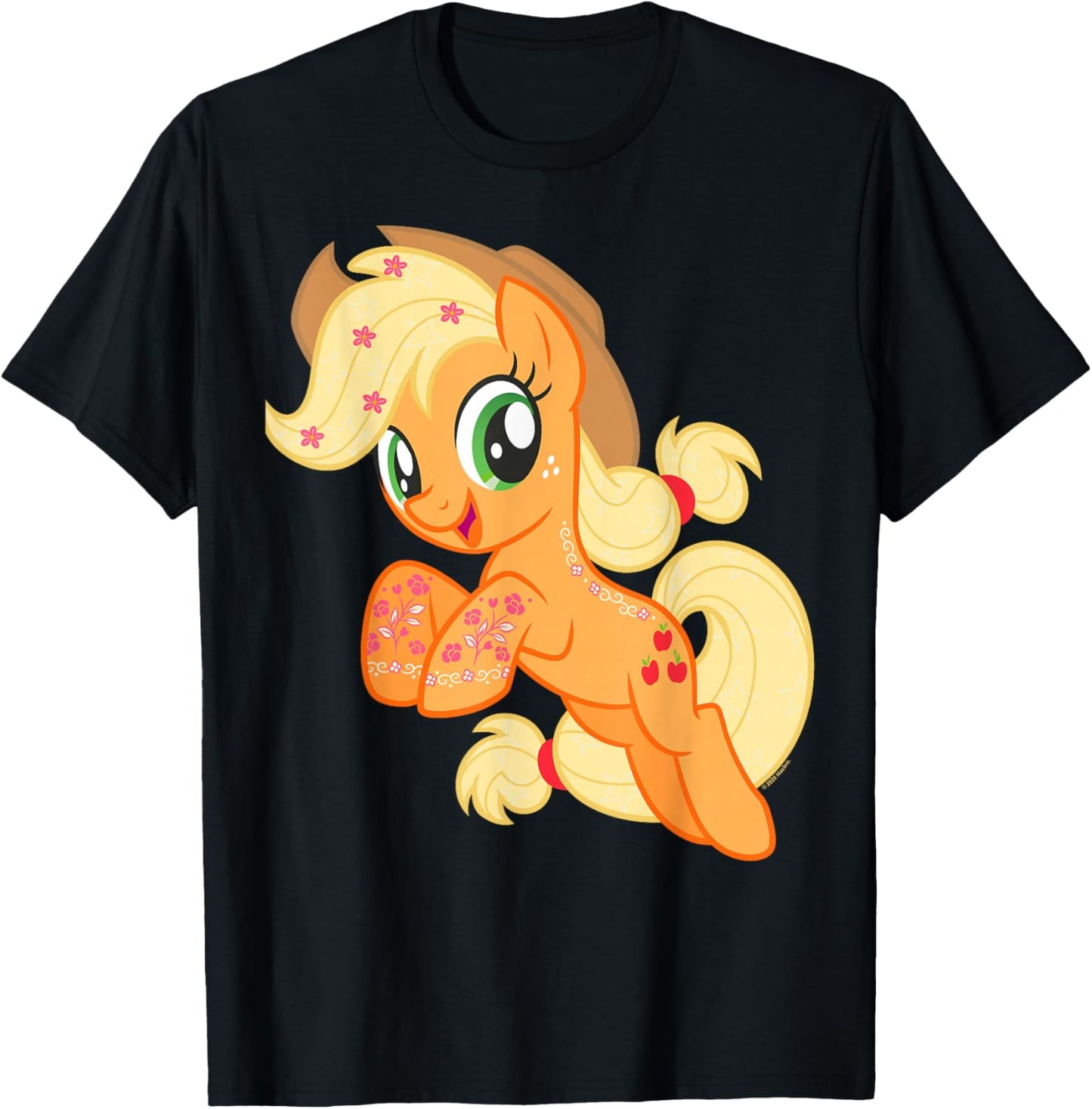 My Little Pony: Friendship is Magic Applejack Jumping Prance T-Shirt - T-Shirt | Black