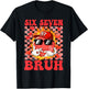 Funny Six Seven 67 6 7 Meme Heart Valentines Bro Kids Boys T-Shirt - T-Shirt | Black