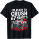 I'm Ready to Crush 67 Hearts Boys Valentines Day Men Women T-Shirt - T-Shirt | Black
