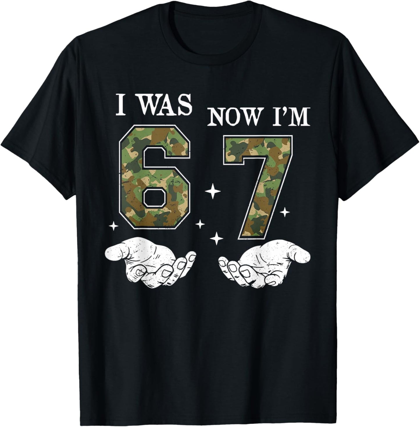 I was 6 Now I'm 7 Year Old Birthday 6 7 Birthday Boys Kids T-Shirt - T-Shirt | Black