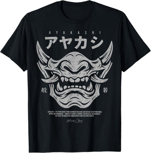 Japanese Streetwear Cyberpunk Y2K Techwear Retro Manga Anime T-Shirt - T-Shirt | Black