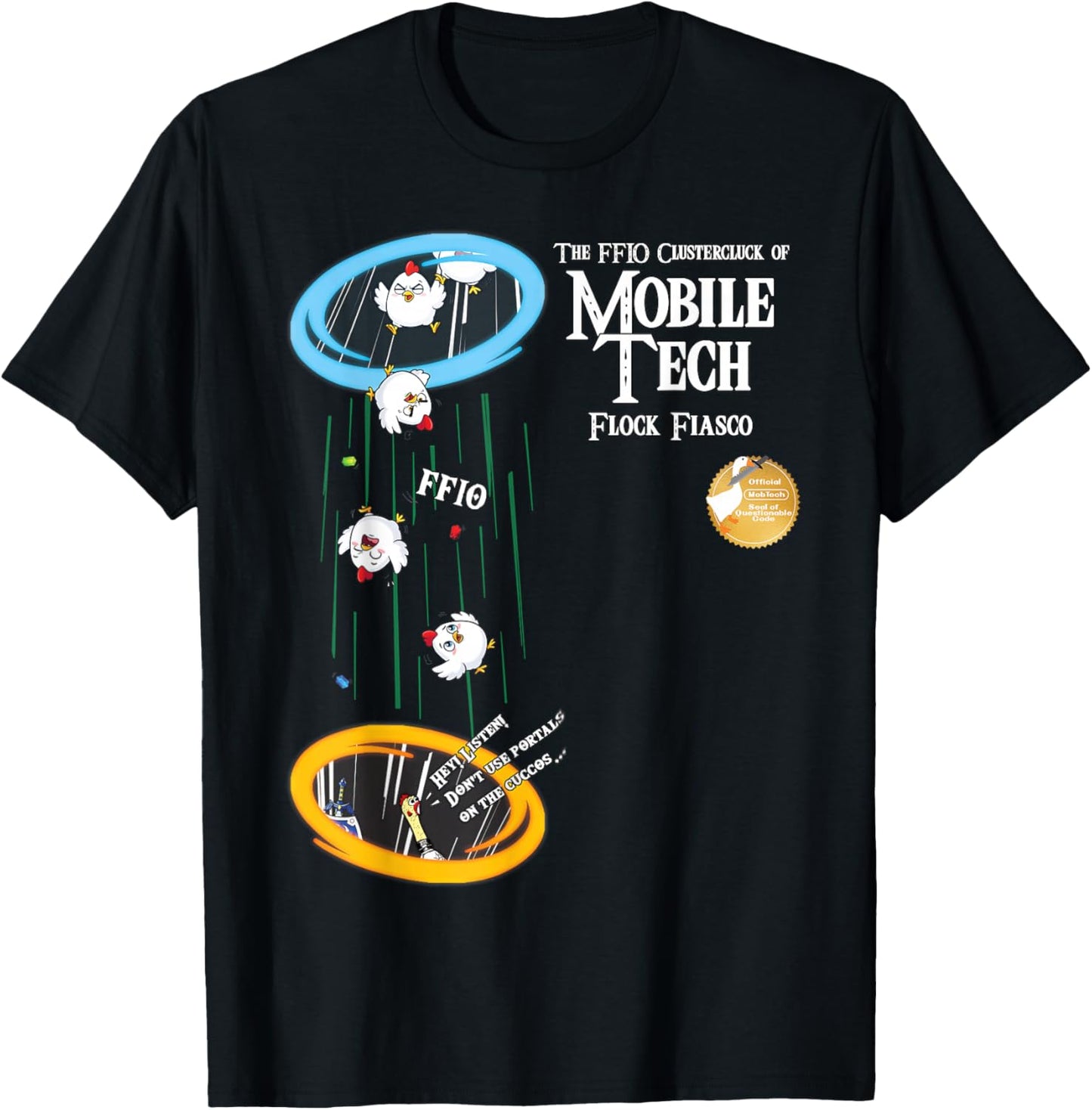 Flock Fiasco of 2026 Mobile Tech! T-Shirt - T-Shirt | Black