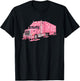 Semi Trailer Truck Valentines Day Ice Cream Drip Heart Boys T-Shirt - T-Shirt | Black