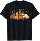 Thanksgiving Bunny Fall Harvest Cute Autumn Rabbits T-Shirt - T-Shirt | Black