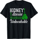 Kidney Disease Warrior Unbreakable Kidney Disease Awareness T-Shirt - T-Shirt | Black