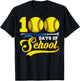 100 Days of School Softball Happy 100th Day of School Boys T-Shirt - T-Shirt | Black