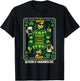 Queen of Shamrocks Shirt St Patrick’s Day Queen Playing Card T-Shirt - T-Shirt | Black