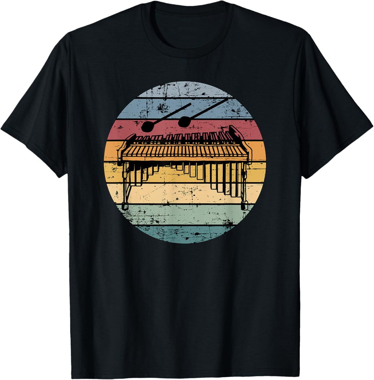 Marimba Retro Marimba Player Marimba Lover Marimbist T-Shirt - T-Shirt | Black