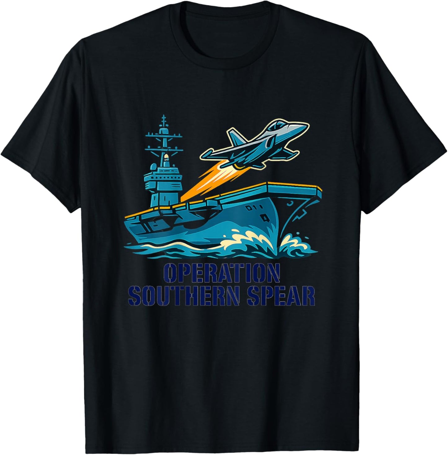 Operation Southern Spear Military Tactical Patriotic T-Shirt - T-Shirt | Black