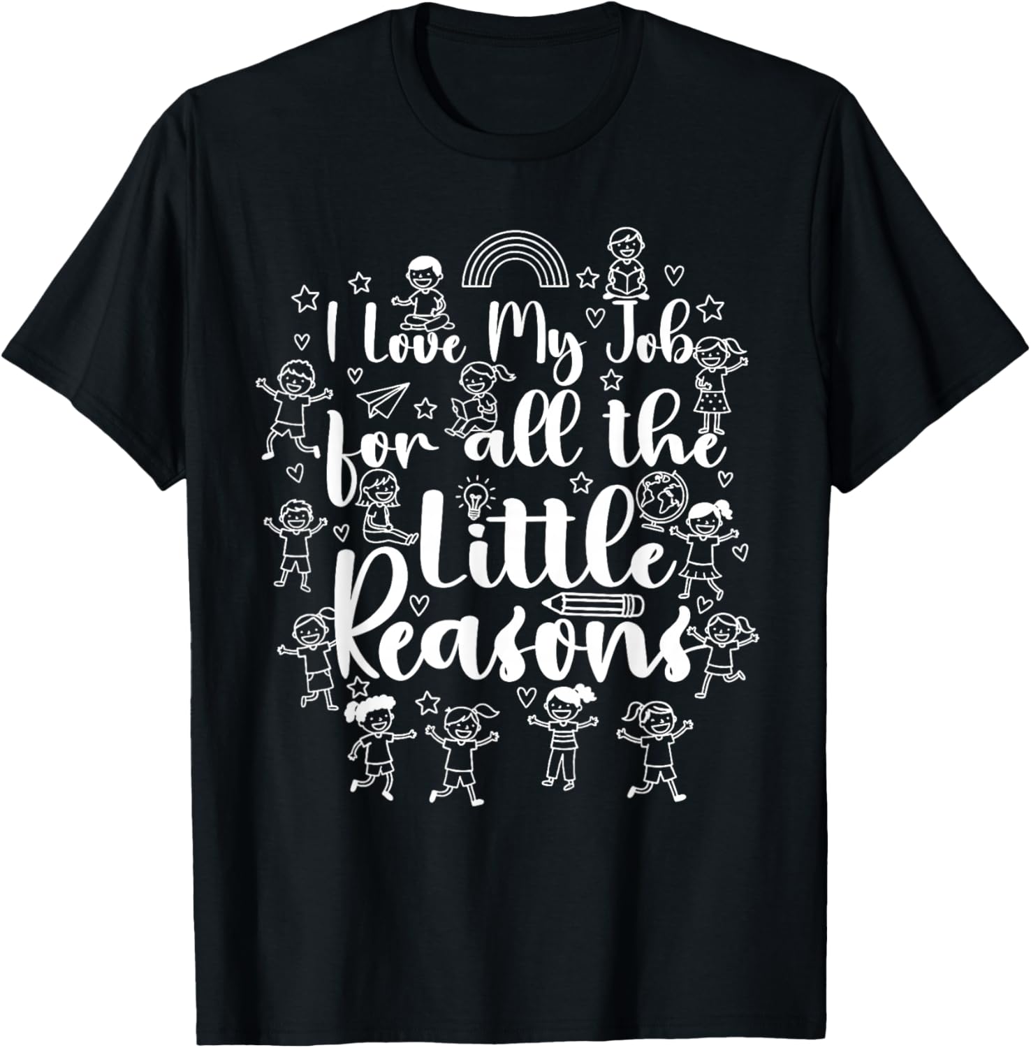 School Teacher Bus Driver Love Job for Little Reasons Funny T-Shirt - T-Shirt | Black