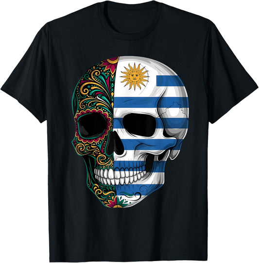 Uruguay Flag Uruguayan Roots T-Shirt - T-Shirt | Black