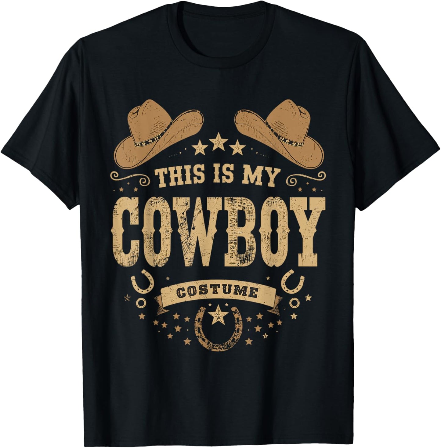 This is My Cowboy Cowgirl Costume Western Country Rodeo T-Shirt - T-Shirt | Black