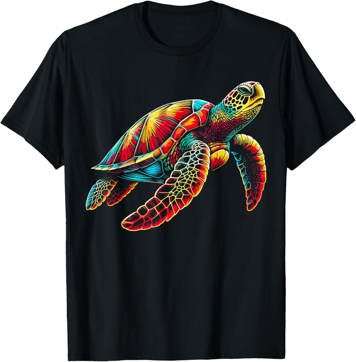 Hawaiian Sea Turtle Hawaii T-Shirt - T-Shirt | Black