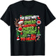 Reindeer The Best Way Spread Christmas Cheer Singing Loud T-Shirt - T-Shirt | Black
