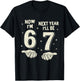 6 Year Old Birthday Boys Kids Now I'm 6 Next Year I'll be 7 T-Shirt - T-Shirt | Black