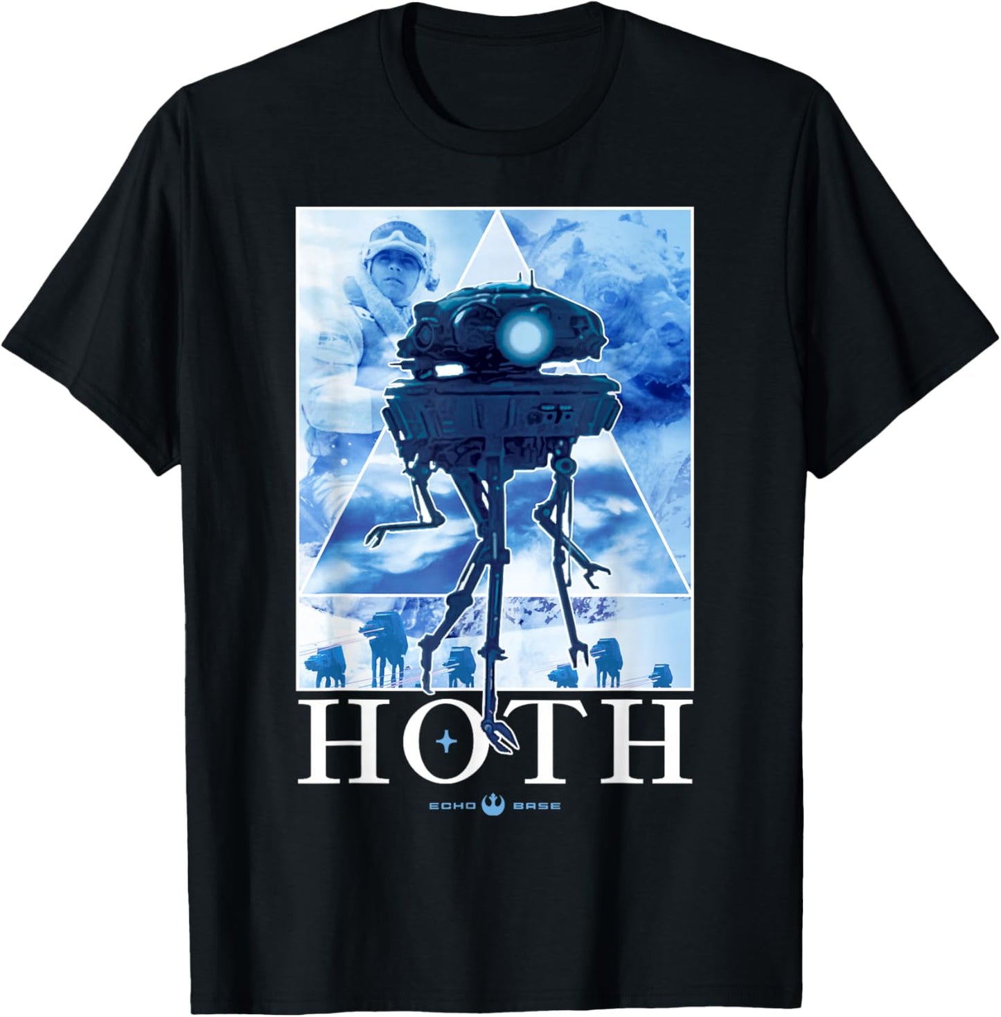 Star Wars A New Hope Hoth Echo Base Poster T-Shirt - T-Shirt | Black