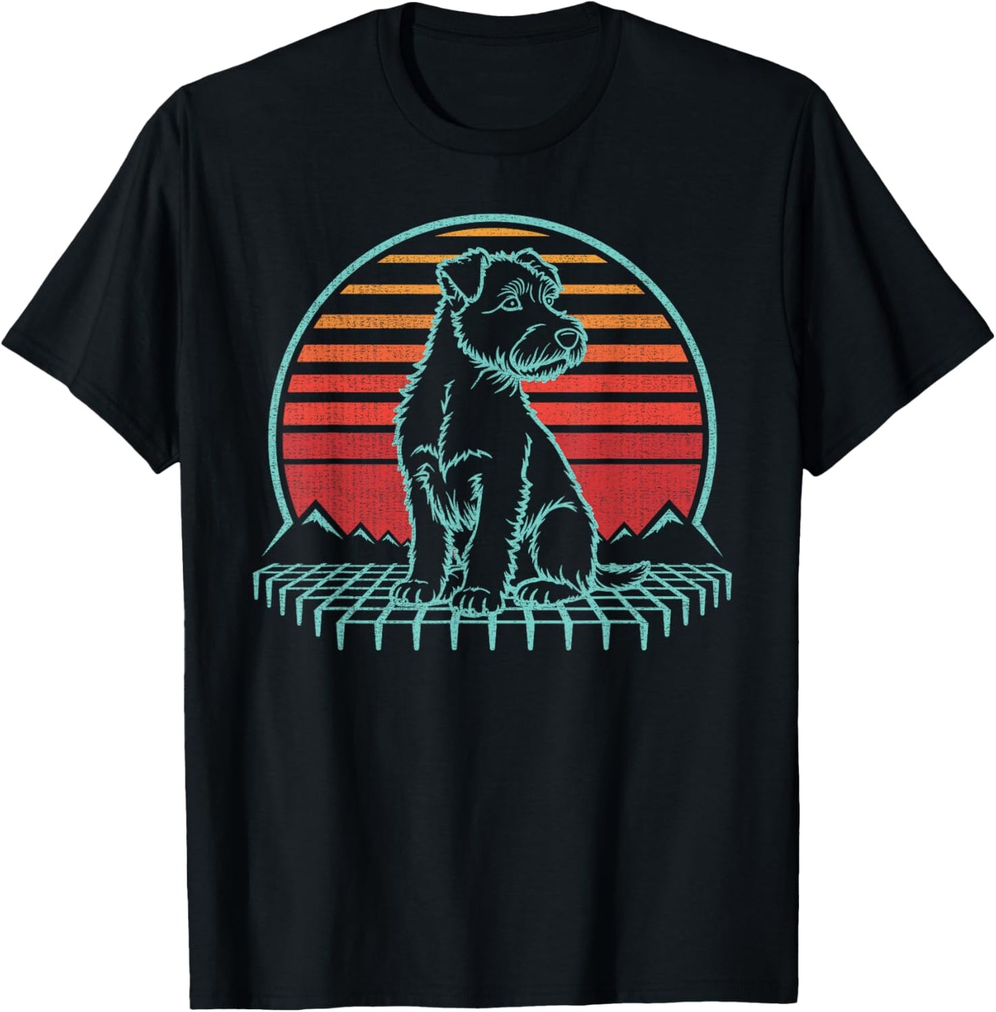 Soft Coated Wheaten Terrier Lover Retro Vintage 80s T-Shirt - T-Shirt | Black