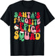 Groovy Santa Favorite Office Squad Christmas Admin Staff T-Shirt - T-Shirt | Black