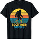 Rock Your Socks Bigfoot World Down Syndrome Day Sasquatch T-Shirt - T-Shirt | Black