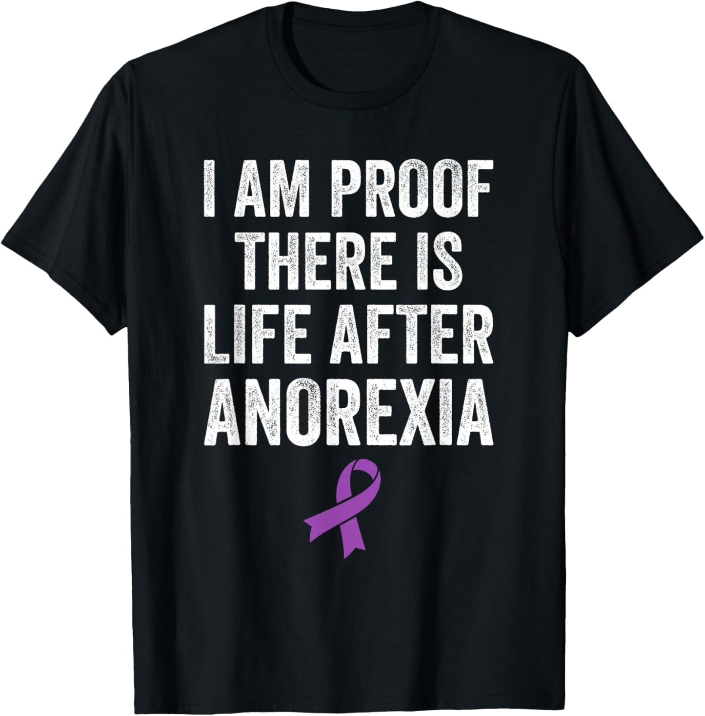 Eating Disorder Anorexia Survivor Recovery Anorexia Warrior T-Shirt - T-Shirt | Black
