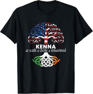 Kenna Irish Family Name Celtic Irish Roots T-Shirt - T-Shirt | Black