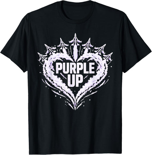 Purple Up for Military Kids Military Child Month T-Shirt - T-Shirt | Black
