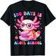 100 Days is Alotl School Axolotl 100th Day of School Girls T-Shirt - T-Shirt | Black