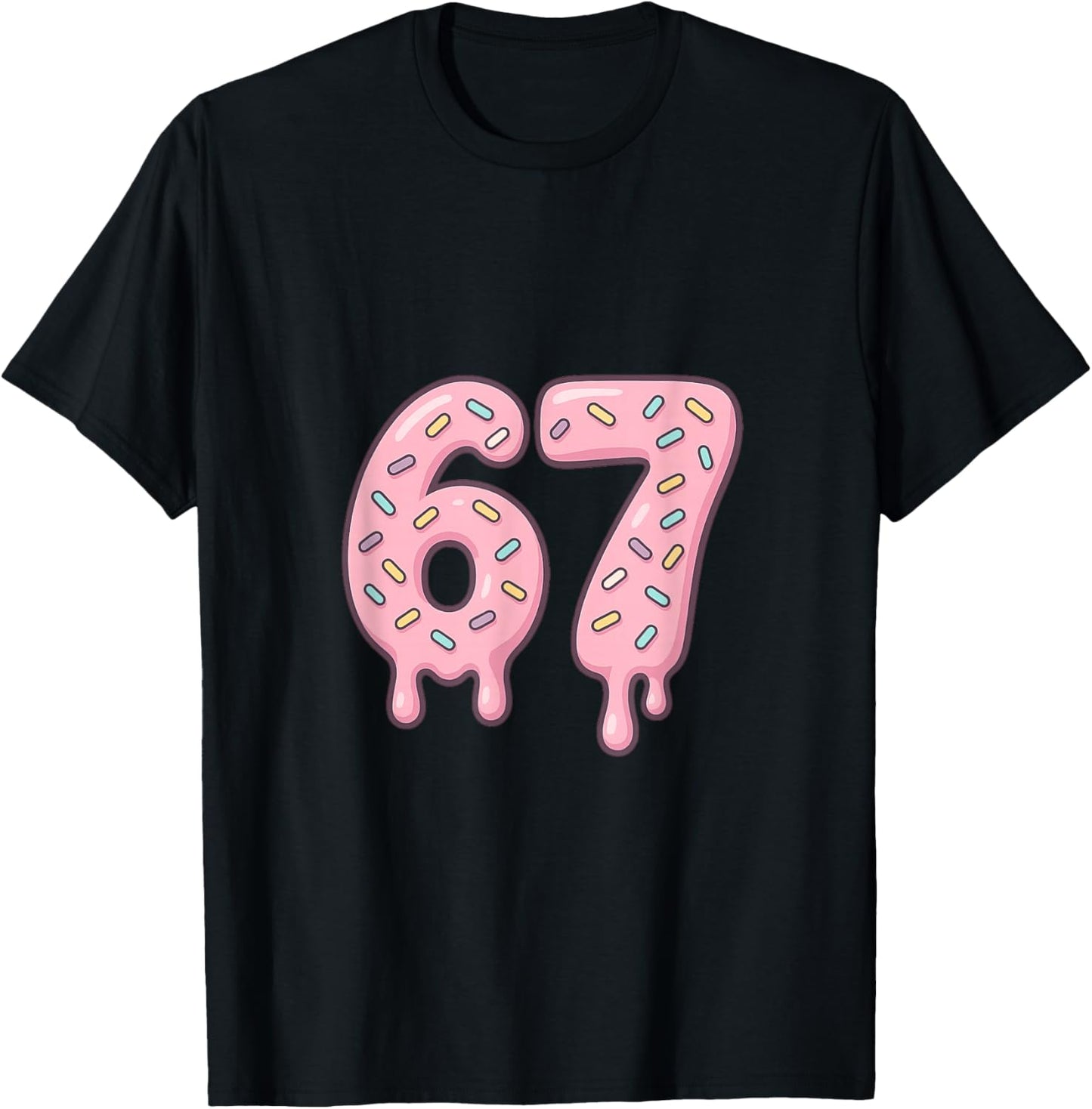 67 Alpha Slang Internet Meme Aura Energy T-Shirt - T-Shirt | Black
